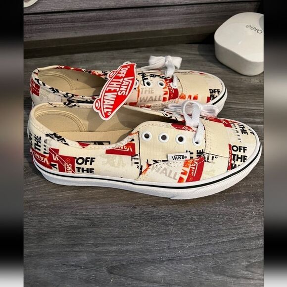 Vans Off The Wall Packing Tape Sneakers Sz 5.5 - Picture 3 of 5